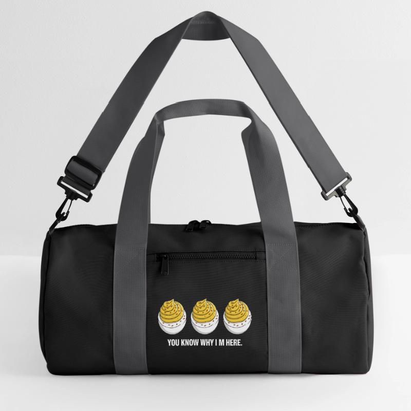 stuffed eggs Recycled Duffel Bag