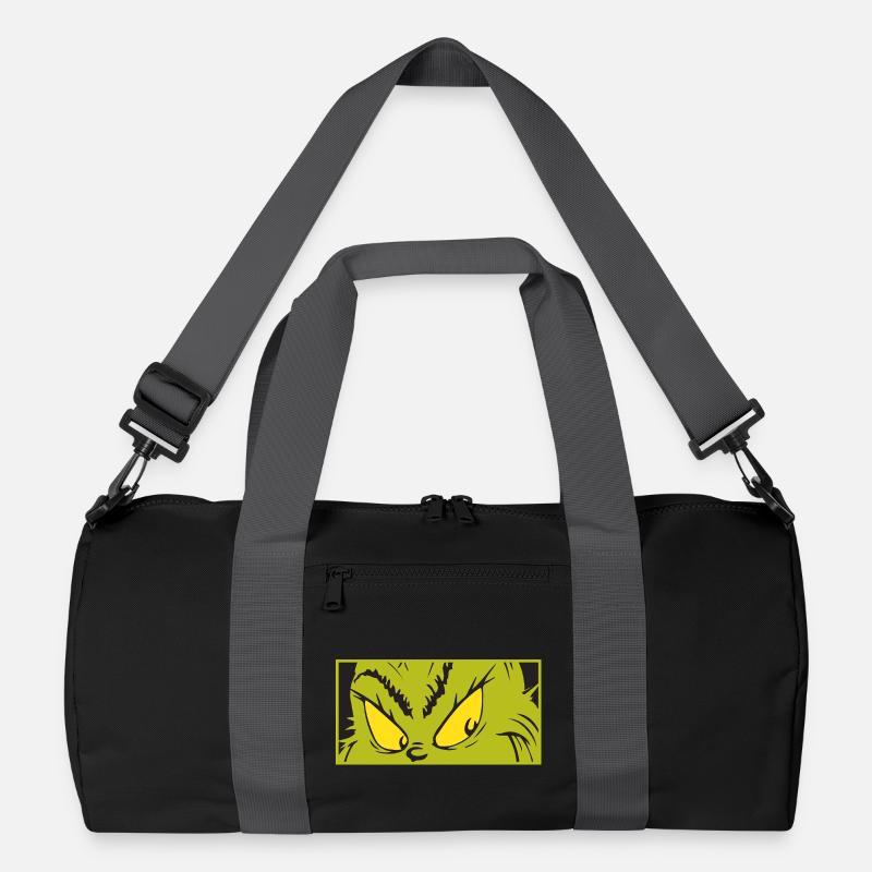 Der Grinch Auschnitt Seines Blickes Recycelte Duffel Bag