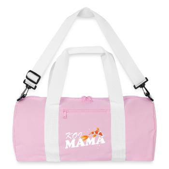 Koi Mama Proud Funny Fish Mom Pond Life - Recycled Duffel Bag - pink/white - Front
