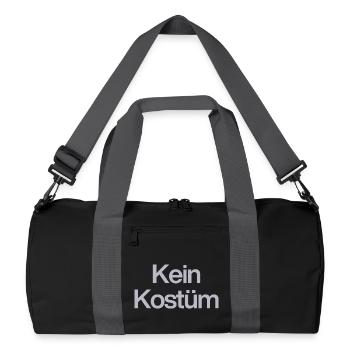 CE N’EST PAS UN COSTUME POUR TOUS LES MOUFFEELS ET DÉTRACTEURS DE CARNAVAL - Sac de sport recyclé - noir/gris graphite - Devant