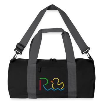 Enfin, pension - retraite - retraite - Sac de sport recyclé - noir/gris graphite - Devant