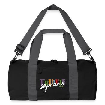 Soprano Ukulele - Recycled Duffel Bag - black/graphite grey - Front
