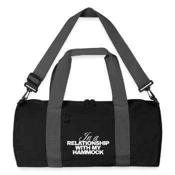 In a Relationship With My Hammock - Recycled Duffel Bag - black/graphite grey - Front
