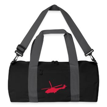 helicopter - Recycled Duffel Bag - black/graphite grey - Front