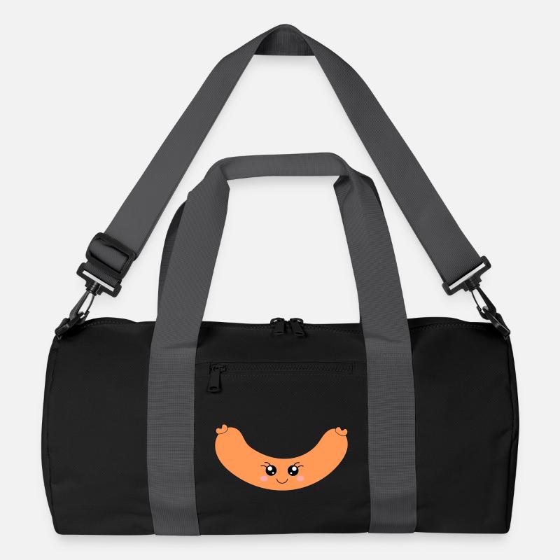 Kawaii Hotdog Wurst Recycelte Duffel Bag