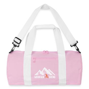 Mountain Biking - Recycled Duffel Bag - pink/white - Front