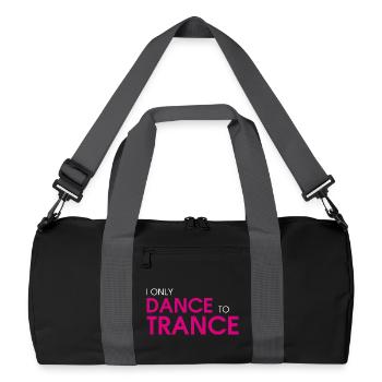 I Only Dance To Trance (pink) - Recycled Duffel Bag - black/graphite grey - Front