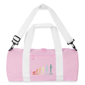Évolution de la clarinette - Sac de sport recyclé - rose/blanc - Devant