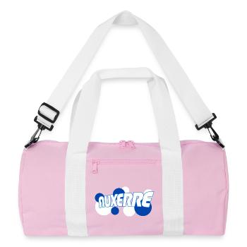 Auxerre Retro Typo Blue - Recycled Duffel Bag - pink/white - Front