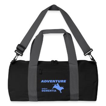 RODÉO AVENTURE - Sac de sport recyclé - noir/gris graphite - Devant