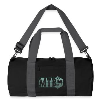 VTT Rétro Vintage VTT Vélo Vélo - Sac de sport recyclé - noir/gris graphite - Devant