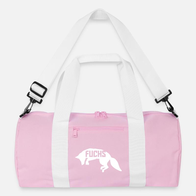Fuchs im Sprung: Comic, Kawaii & Manga Style Recycelte Duffel Bag
