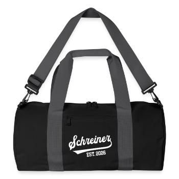 Carpenter 2026 Apprenticeship Profession Carpentry Apprentice - Recycled Duffel Bag - black/graphite grey - Front