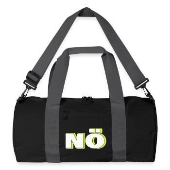 no - Recycled Duffel Bag - black/graphite grey - Front