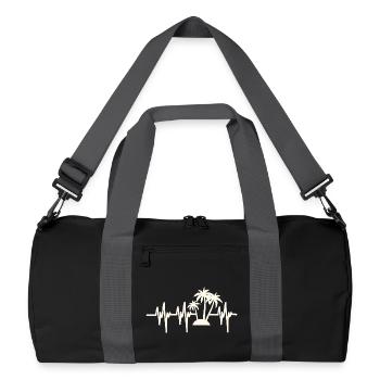 Heartbeat Beach Holiday - Recycled Duffel Bag - black/graphite grey - Front