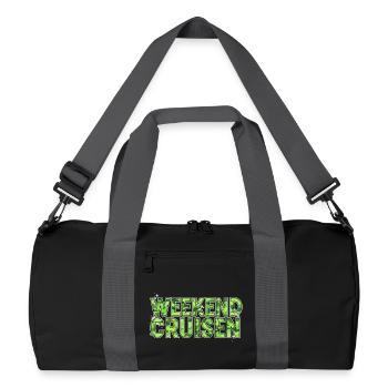 Rencontre automobile de la scène de tuning de croisière du week-end - Sac de sport recyclé - noir/gris graphite - Devant