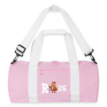 Pension 2026 Duck Pensioner Retired Funny - Recycled Duffel Bag - pink/white - Front