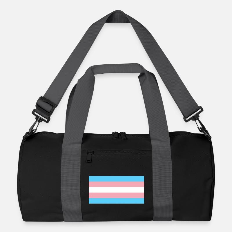 Transgender Pride Flag Recycled Duffel Bag