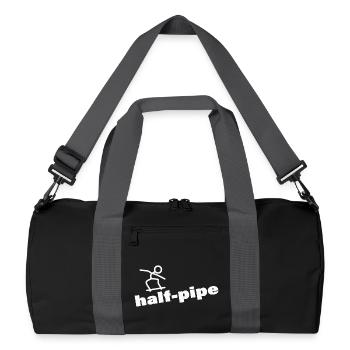 HALF-PIPE - Recycelte Duffel Bag - Schwarz/Graphitgrau - Vorne