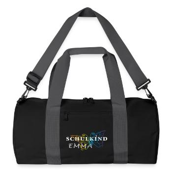 Écolière Emma - Sac de sport recyclé - noir/gris graphite - Devant