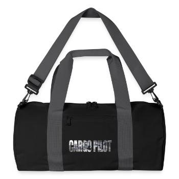 Cargo pilot C-130 - Recycelte Duffel Bag - Schwarz/Graphitgrau - Vorne