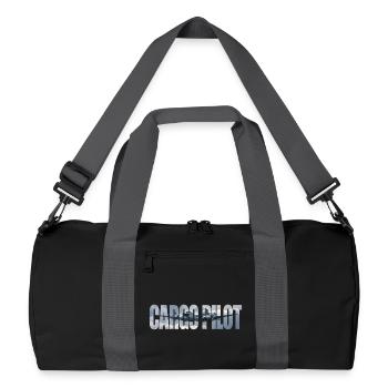 Cargo pilot DC-4 - Recycelte Duffel Bag - Schwarz/Graphitgrau - Vorne