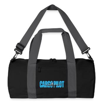 Cargo pilot C-972 - Recycelte Duffel Bag - Schwarz/Graphitgrau - Vorne