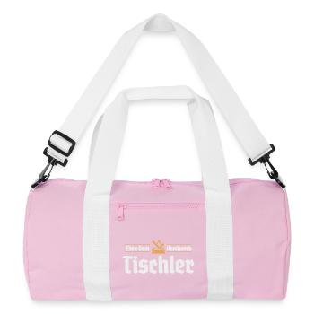 Carpenter Craft Guild Sign Guild Craftsman - Recycled Duffel Bag - pink/white - Front