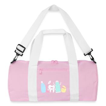 Dentiste réceptionniste - Sac de sport recyclé - rose/blanc - Devant