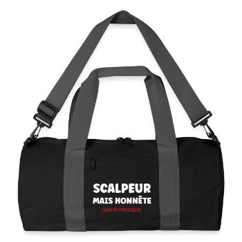 Scalpeur Honnête Presque - Sac de sport recyclé - noir/gris graphite - Devant