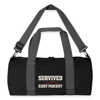 Courtiers en prêts hypothécaires, agents de prêt, - Sac de sport recyclé - noir/gris graphite - Devant