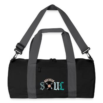Vinyle de musique soul du Nord - Sac de sport recyclé - noir/gris graphite - Devant