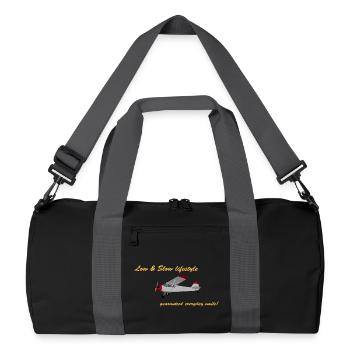 Low&Slow Piper Cub - Recycelte Duffel Bag - Schwarz/Graphitgrau - Vorne