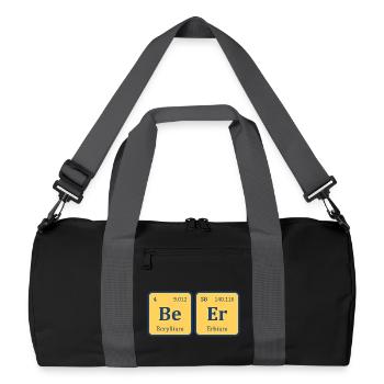 Beer Periodic Table funny Beer - Recycled Duffel Bag - black/graphite grey - Front