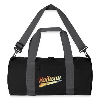Motivation des chemins de fer - Sac de sport recyclé - noir/gris graphite - Devant