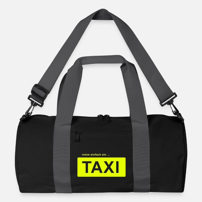 nimm einfach ein taxi - Recycelte Duffel Bag - Schwarz/Graphitgrau