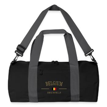 Belgium flag drapeau Belge - Sac de sport recyclé - noir/gris graphite - Devant
