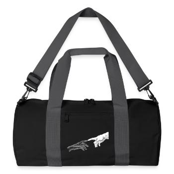 Fractal Hands Reach - Recycled Duffel Bag - black/graphite grey - Front