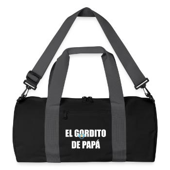 Daddy's Chubby in WHITE - Recycled Duffel Bag - black/graphite grey - Front