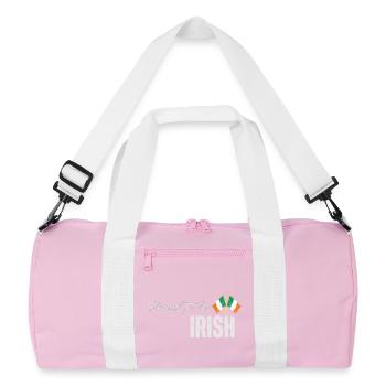 Irish pride, I love Ireland - Recycled Duffel Bag - pink/white - Front