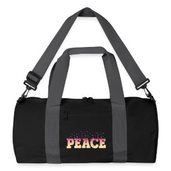 Police de la paix Police des oiseaux colorés contre la guerre - Sac de sport recyclé - noir/gris graphite - Devant