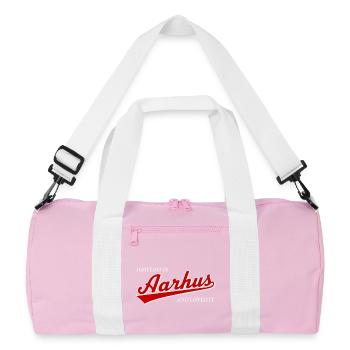 Je me suis perdu à Aarhus et j’ai adoré - Travel Denmark - Sac de sport recyclé - rose/blanc - Devant