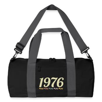 1976 - Recycelte Duffel Bag - Schwarz/Graphitgrau - Vorne