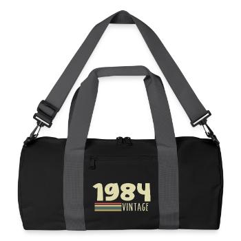 1984-Anniversary-1984-retro-1984 - Recycled Duffel Bag - black/graphite grey - Front
