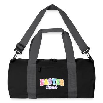 Easter Squad Egg Hunt - Recycelte Duffel Bag - Schwarz/Graphitgrau - Vorne
