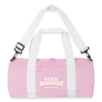Be farmer instead of average - Recycled Duffel Bag - pink/white - Front