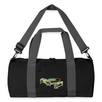Human Connection Loading - Recycelte Duffel Bag - Schwarz/Graphitgrau - Vorne