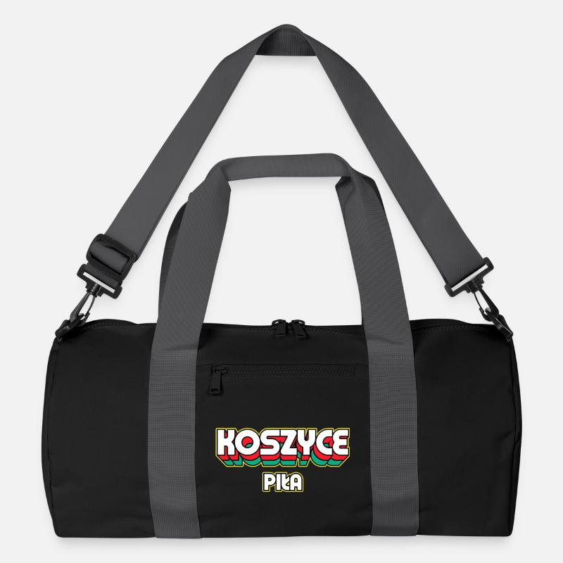 Košice Piła. Name des Retro-Bezirks Recycelte Duffel Bag
