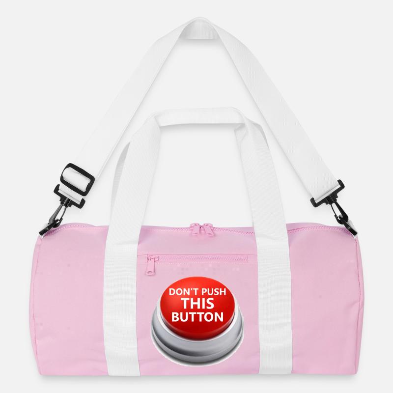 Don´t push this button Recycelte Duffel Bag
