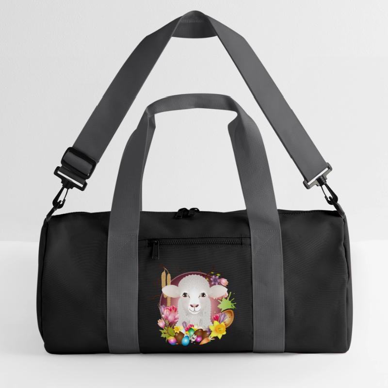 Das Schaf oder Lamm als Frühlings & Ostern Motiv Recycelte Duffel Bag